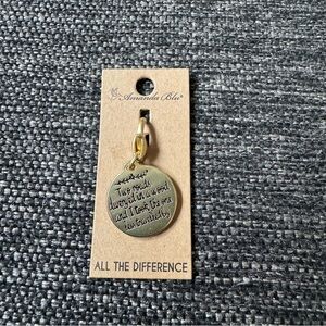 Amanda Blue Gold Charm Pendant